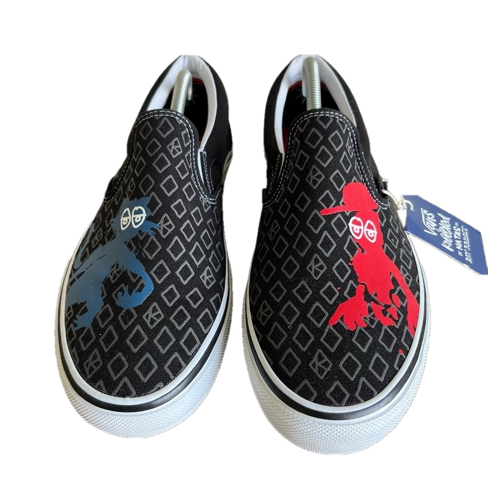 Vans NEW Men's X Krooked by Natas for Ray Barbee Slip On Shoe Size 11.5 #442